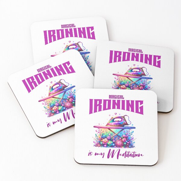 Item preview, Magical IRONING is my Meditation, Unique designed and sold by villacreativa.