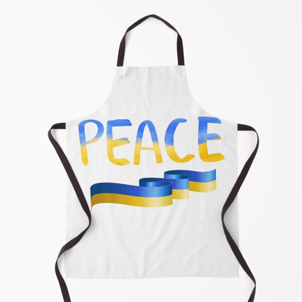 Item preview, word of peace blue and yellow with Ukrainian flag designed and sold by DIGITALIAA.