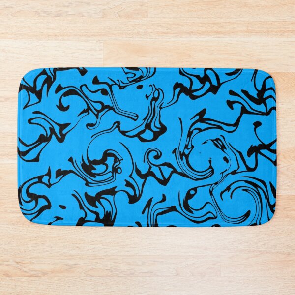 Item preview, Abstract Black & Blue Spring Fractal Brew 1 designed and sold by SXW Designs.