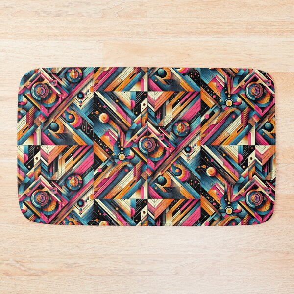 Item preview, neon colors with geometric,decorative patterns designed and sold by Dogandesighn.