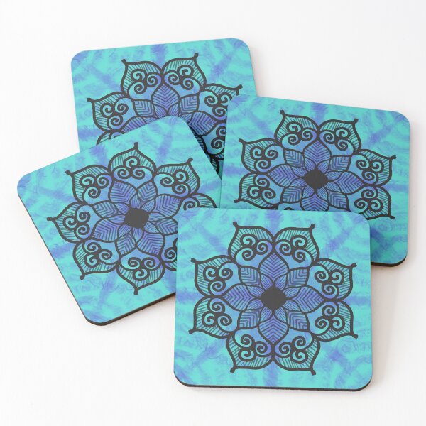 Item preview, Blue Mandala with intricate design designed and sold by niveditabelagal.