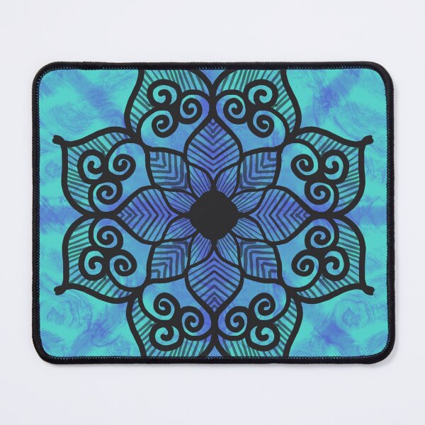 Item preview, Blue Mandala with intricate design designed and sold by niveditabelagal.