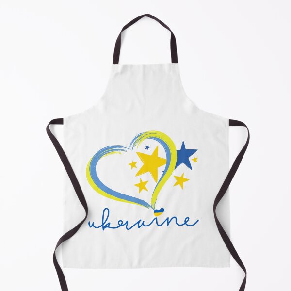Item preview, word of Ukraine blue with blue and yellow heart and stars designed and sold by DIGITALIAA.
