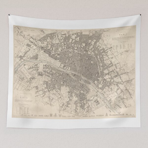 Item preview, Map Of Paris designed and sold by Angry Swan Designs.