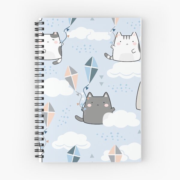Item preview, Seamless Kawaii Cute Cats Cartoon Animals designed and sold by vintageretrostyleshop.
