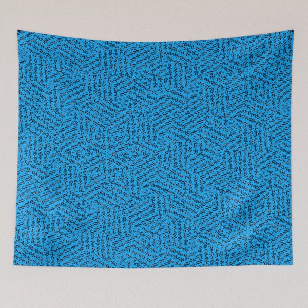 Item preview, Abstract Black & Blue Spring Fractal Brew 7 designed and sold by SXW Designs.