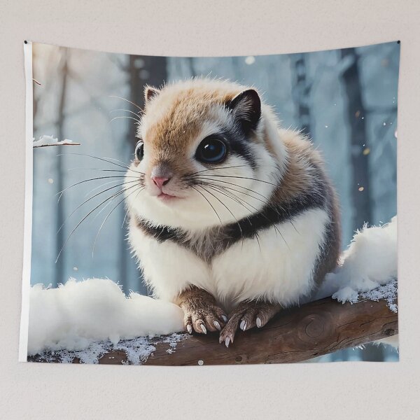 Item preview, Ezo-momonga Pteromys volans orii subspecies of the Siberian flying squirrel endemic to Hokkaido designed and sold by nekoze1225.