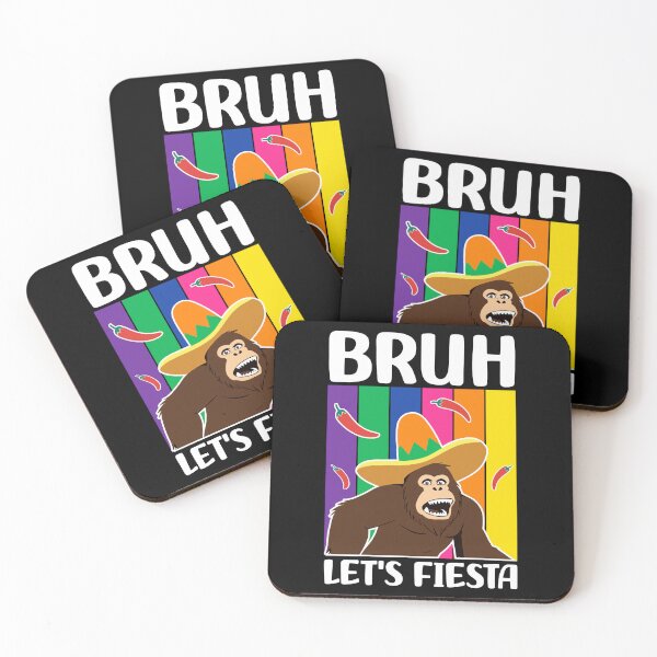 Item preview, Bruh Let's Fiesta Cinco de Mayo Celebrations Bigfoot Lovers Funny Mexican Party designed and sold by Stick-Artistry.