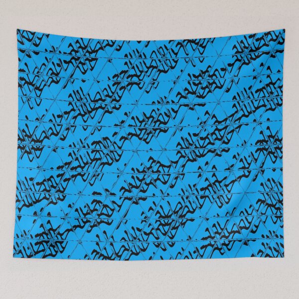 Item preview, Abstract Black & Blue Spring Fractal Brew 9 designed and sold by SXW Designs.