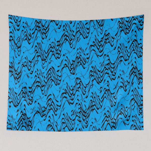 Item preview, Abstract Black & Blue Spring Fractal Brew 10 designed and sold by SXW Designs.