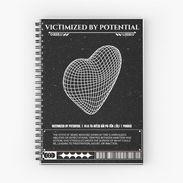 Item preview, Victimized by Potential: Motivational Wall Art designed and sold by MadeByInsomnia.