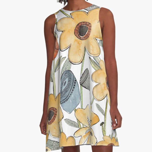 Item preview, Whimsy Watercolor Flowers  designed and sold by sandyyoungerart.