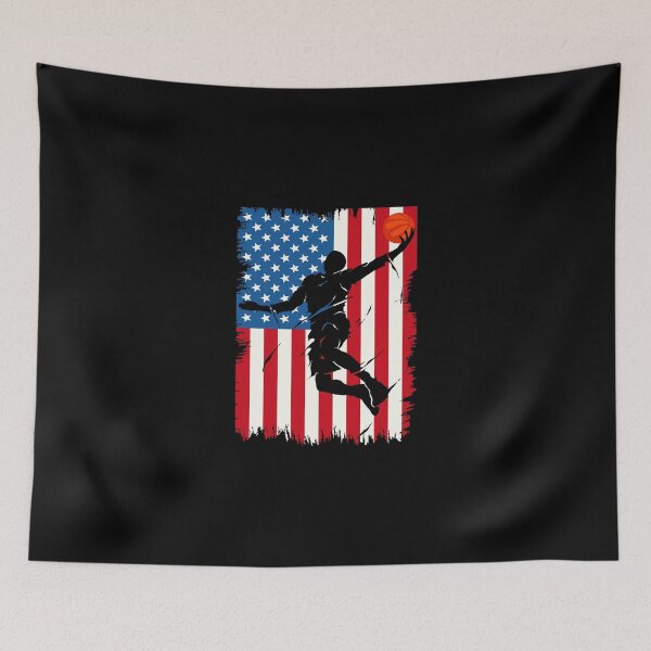Item preview, American Basketball Usa Distressed Flag Patriotic designed and sold by Masonixem.