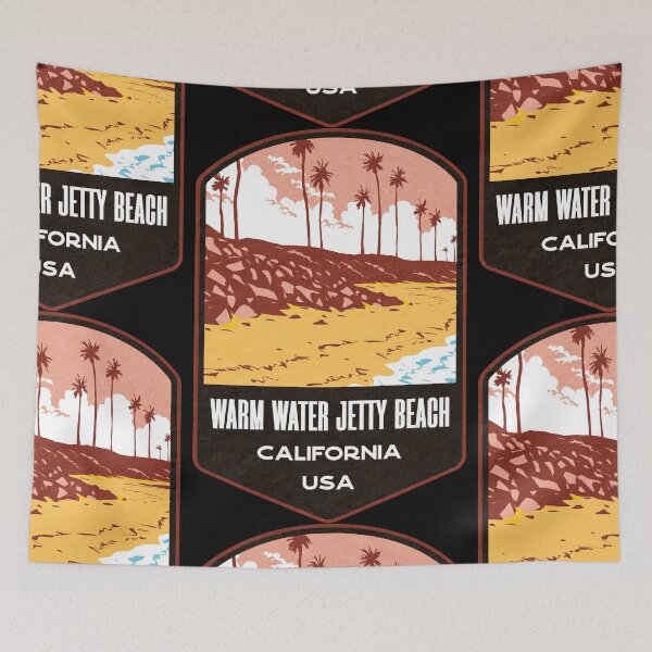 Item preview, Warm Water Jetty Beach California designed and sold by JordanHolmes.