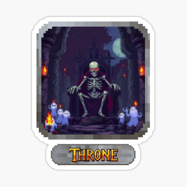 Aperçu de l'œuvre Pixel RPG - Roi Squelette créée et vendue par Pixels & Popcorn.