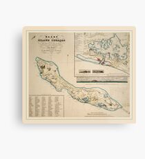 Map Of Curacao 1836 Metal Print