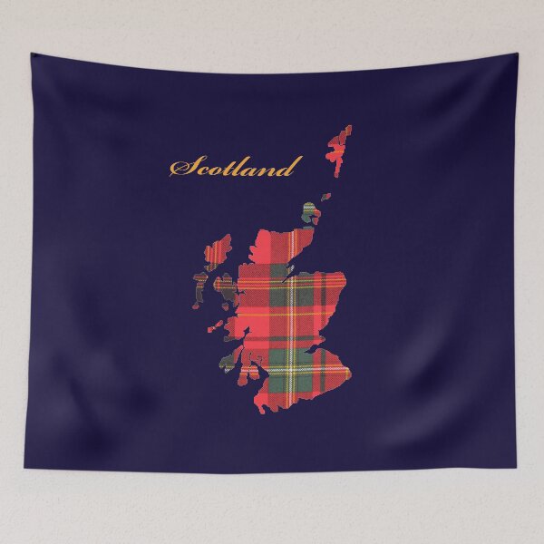 Item preview, Scotland in Red Tartan designed and sold by Murph's Images.