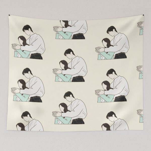 Item preview, Lovely Runner Poster, Kdrama Fanart, Hug Scene Romantic Gift designed and sold by bliss7shop.
