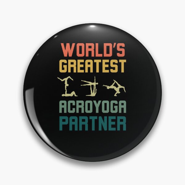 Item preview, Retro World's greatest Acroyoga partner funny Acroyoga humor designed and sold by snowry.