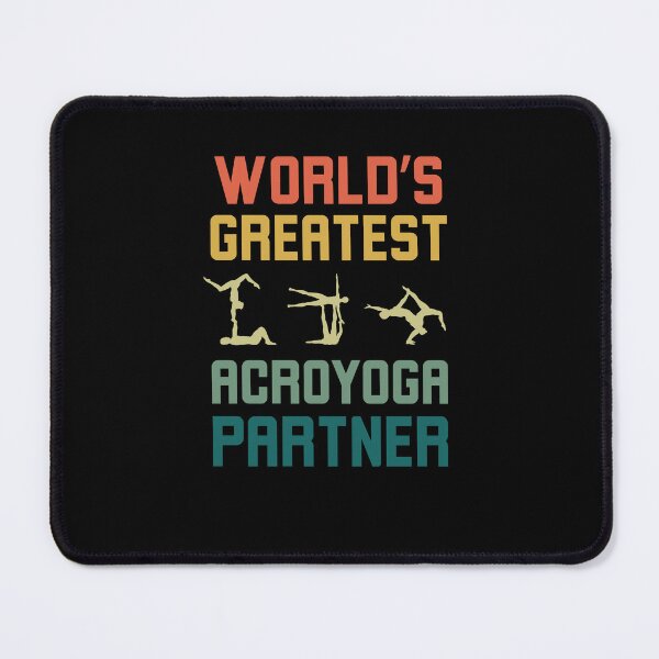 Item preview, Retro World's greatest Acroyoga partner funny Acroyoga humor designed and sold by snowry.