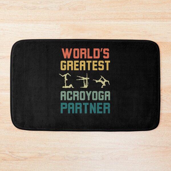 Item preview, Retro World's greatest Acroyoga partner funny Acroyoga humor designed and sold by snowry.