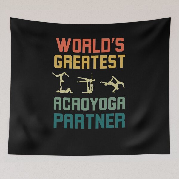 Item preview, Retro World's greatest Acroyoga partner funny Acroyoga humor designed and sold by snowry.