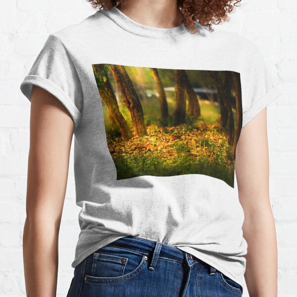 Item preview, Sunlit Forest Floor with Fallen Leaves designed and sold by ViperSimaYi.