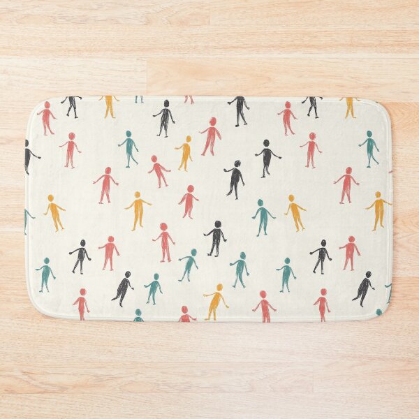 Item preview, Seamless pattern of colorful hand-drawn human figures   designed and sold by ImagineCorner.