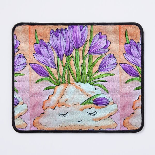 Item preview, Crocuses on cloud designed and sold by Paintedhues.