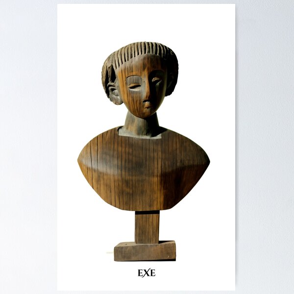 Item preview, Wood Bust Primitive Child  designed and sold by immarkoffartexe.