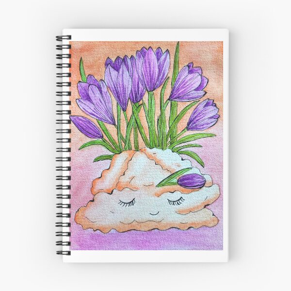 Item preview, Crocuses on cloud designed and sold by Paintedhues.