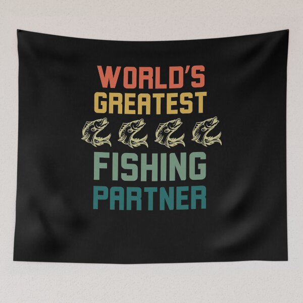Item preview, Retro World's greatest Fishing partner funny Fishing buddy designed and sold by snowry.