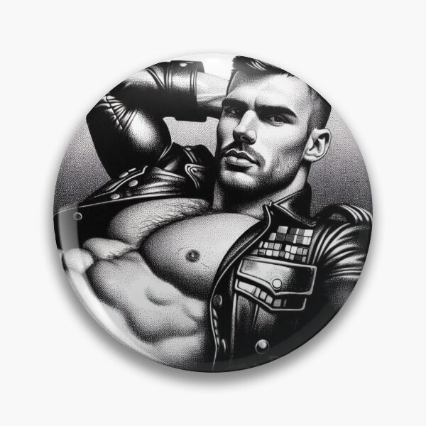 Item preview, Pointillism Cool Leather Daddy  Leder Pride Graphic Design designed and sold by ItsAKinkThing.