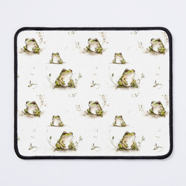 Item preview, cute minimalistic watercolour frogs designed and sold by PoppyLaneStudio.