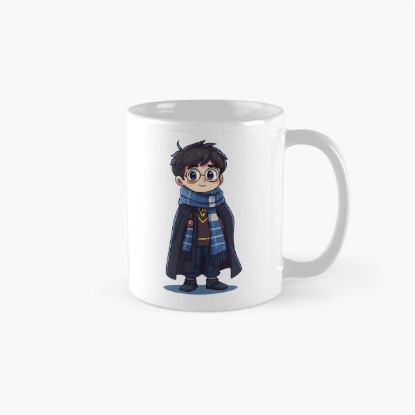 Item preview, Lindo mago chibi en bufanda de casa azul designed and sold by AP43-STUDIO.