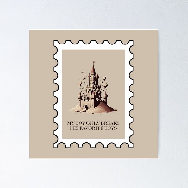 Item preview, my boy only breaks his favorite toys stamp designed and sold by sadieillust.