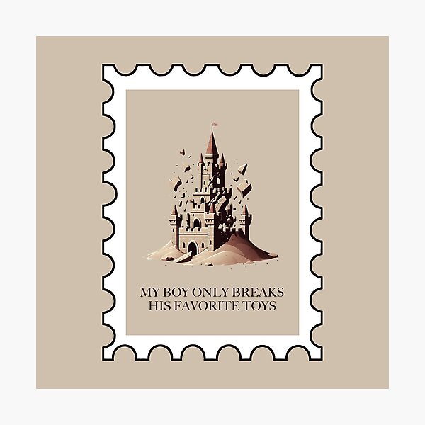 Item preview, my boy only breaks his favorite toys stamp designed and sold by sadieillust.