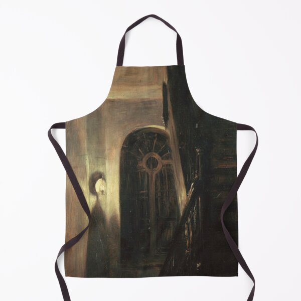 Item preview, Adolph von Menzel Staircase in Night-Light Treppenflur bei Nachtbeleuchtung designed and sold by Vintage Designs +.