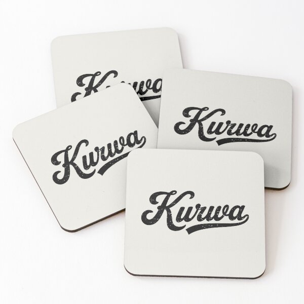 Item preview,  Kurwa Polish Swear Distressed designed and sold by Anniko Art Studio.
