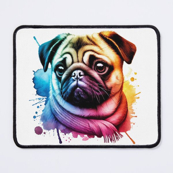 Item preview, Pug Watercolor Portrait designed and sold by MaedK.