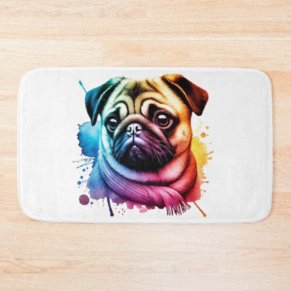 Item preview, Pug Watercolor Portrait designed and sold by MaedK.