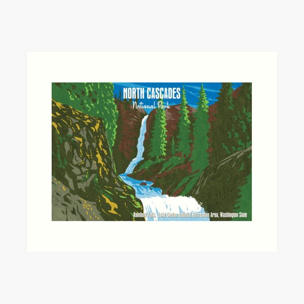 Item preview, Rainbow Falls North Cascades National Park designed and sold by JordanHolmes.