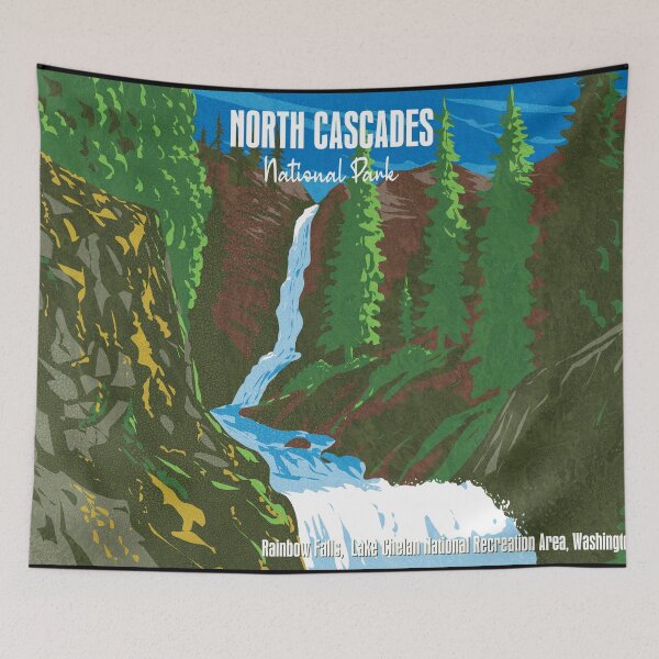Item preview, Rainbow Falls North Cascades National Park designed and sold by JordanHolmes.