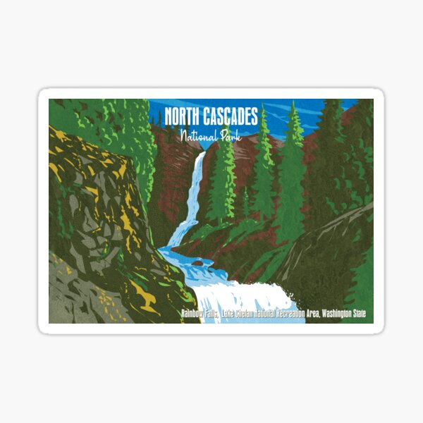 Item preview, Rainbow Falls North Cascades National Park designed and sold by JordanHolmes.