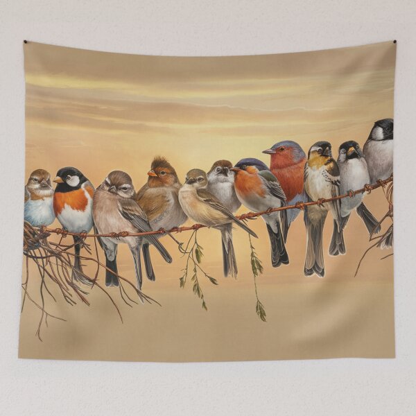 Item preview, Birds on a Wire designed and sold by whitecat23.