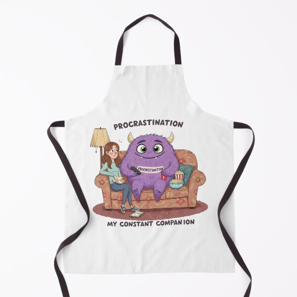Item preview, Fluffy Procrastination Monster – Funny & Relatable designed and sold by weebeearts.