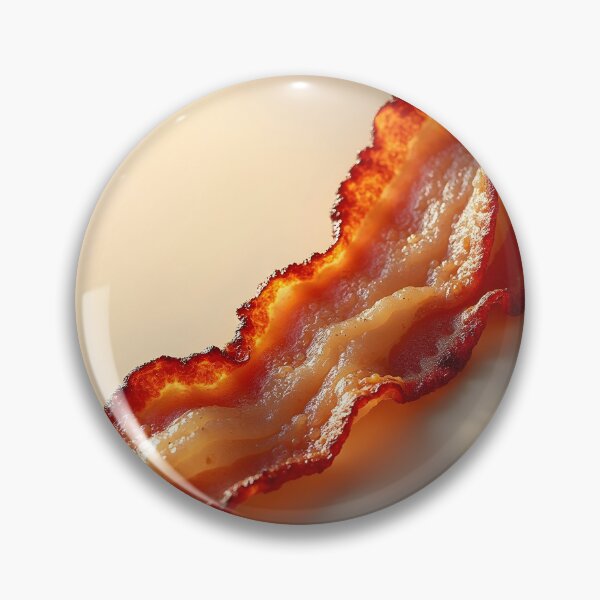 Aperçu de l'œuvre Perfection croustillante – Art minimaliste du bacon créée et vendue par Emilia-Design.
