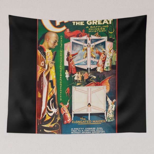 Item preview, Vintage Carter Magic Illusionist Magician poster art designed and sold by Vintage Designs +.