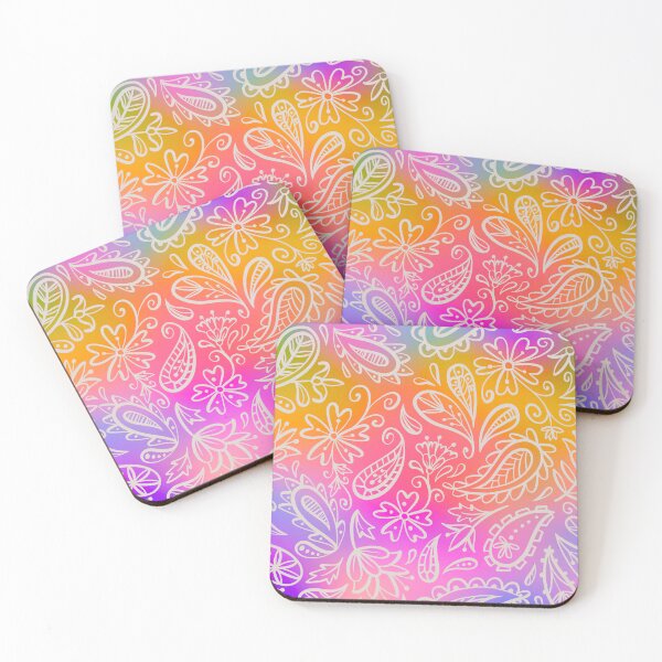 Item preview, Vibrant Boho Floral Gradient designed and sold by Fantacaroo Designs.