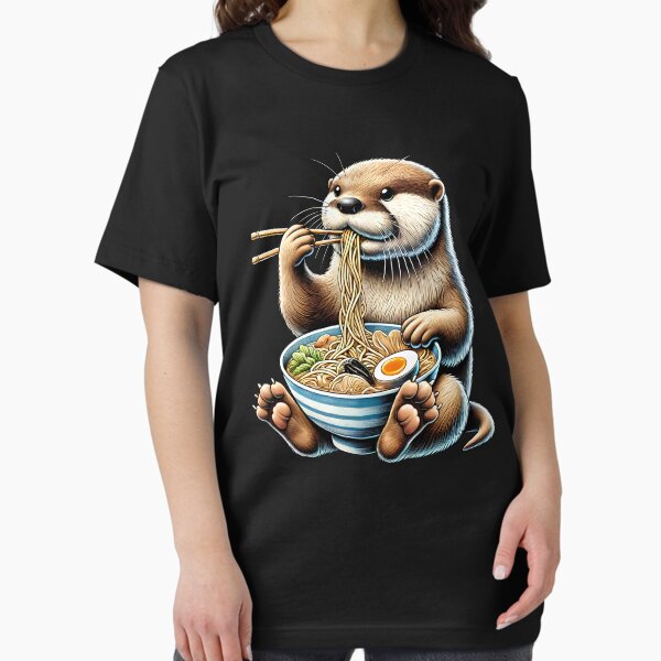 Artikel-Vorschau von Otter isst Ramen-Nudeln Anime Japanischer Essensliebhaber, designt und verkauft von Kimberley King Art  King Art.